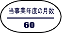 当事業年度の月数/60